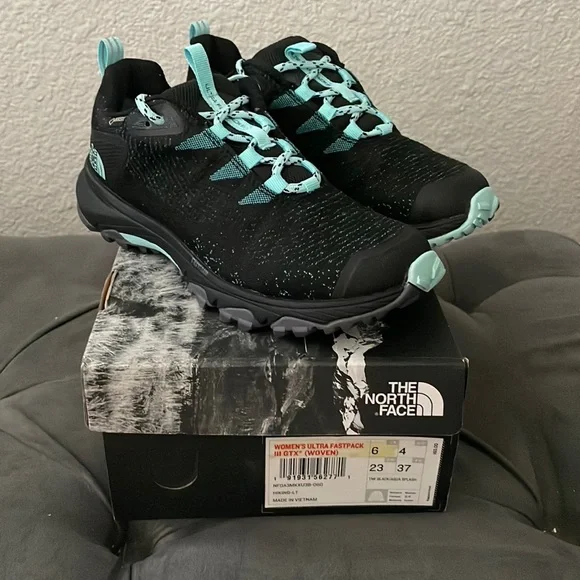 NIB The North Face Women’s Ultra Fastpack III GTX Woven Hiking Shoes - Picture 1 of 4